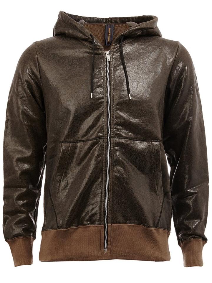 Miharayasuhiro Coated Zipped Hoodie