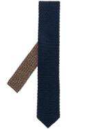 Lardini Knitted Two Tone Tie - Blue