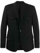 Karl Lagerfeld Fitted Safari Jacket - Black