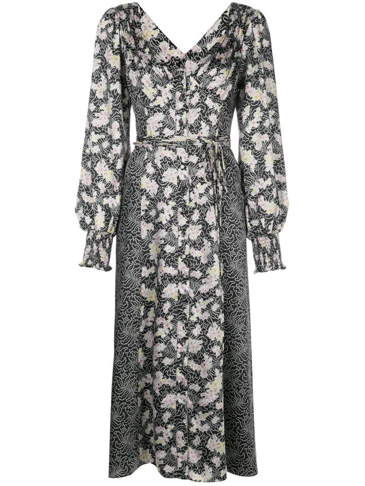 Cinq A Sept Jessica Long-sleeve Dress - Black