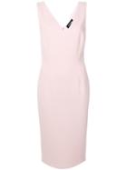 Styland Fitted Midi Dress - Pink