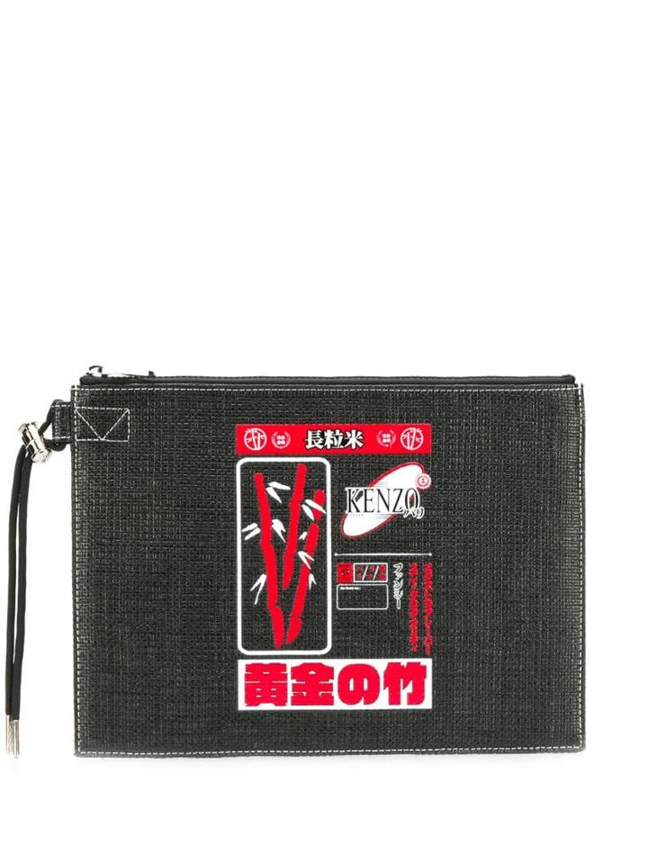 Kenzo Printed Clutch Bag - Black