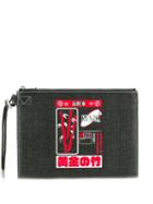 Kenzo Printed Clutch Bag - Black