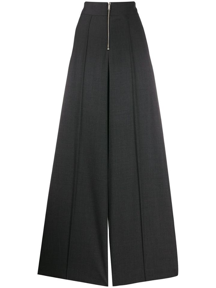 Maison Margiela High-waisted Wide-leg Trousers - Grey