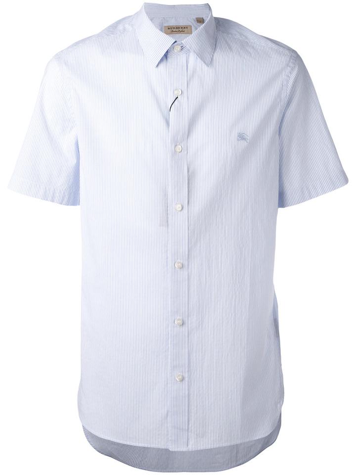 Burberry - Short Sleeve Shirt - Men - Cotton/polyamide - L, White, Cotton/polyamide