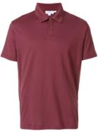 Sunspel Plain Polo Shirt - Pink & Purple