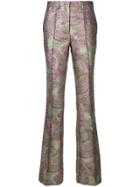 Etro Flared Paisley Trousers - Multicolour
