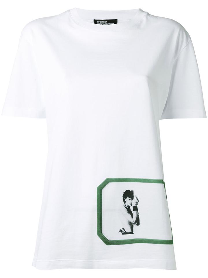 Raf Simons Fin Self Portrait T-shirt, Women's, Size: Medium, White, Cotton