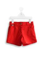 Moschino Kids Embroidered Logo Shorts, Girl's, Size: 10 Yrs, Red