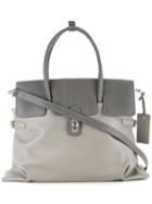 Potior Contrast Tote, Women's, Grey, Calf Leather