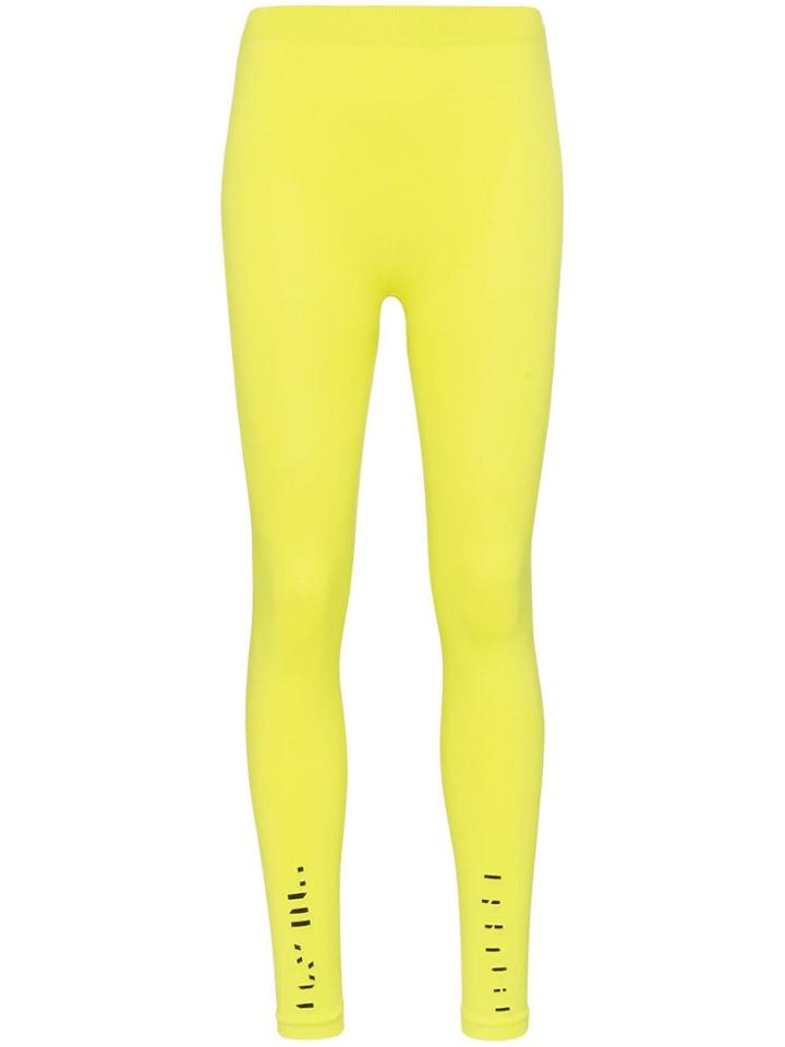 Unravel Project High-rise Seamless Leggings - Yellow