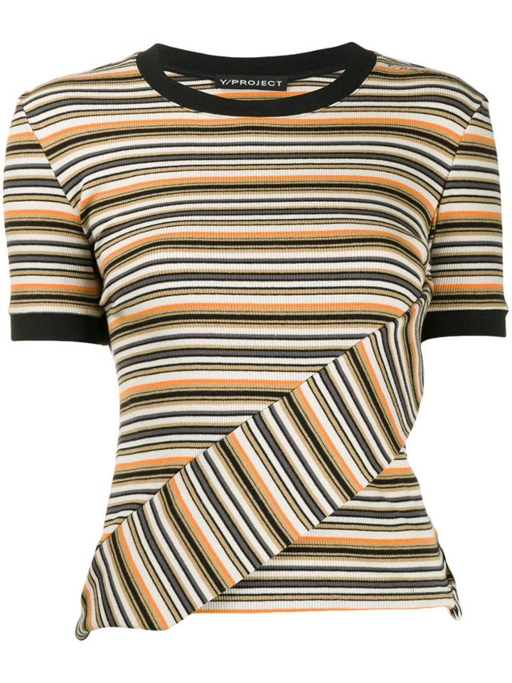 Y/project Striped T-shirt - Neutrals