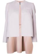 Derek Lam Collarless High-low Hem Jacket, Women's, Size: 38, Nude/neutrals, Angora/virgin Wool