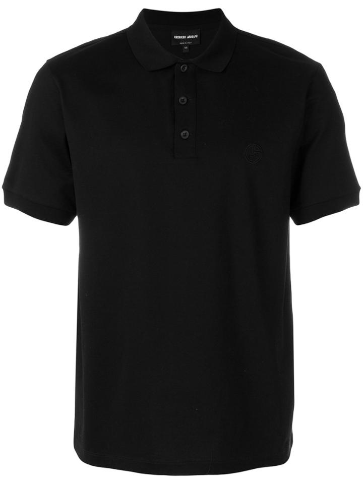 Giorgio Armani Classic Polo Shirt - Black