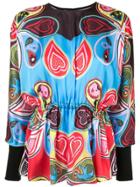 Romance Was Born Pagan Paisley Batwing Blouse - Blue