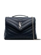 Saint Laurent Midnight Blue Loulou Small Quilted Leather Shoulder Bag