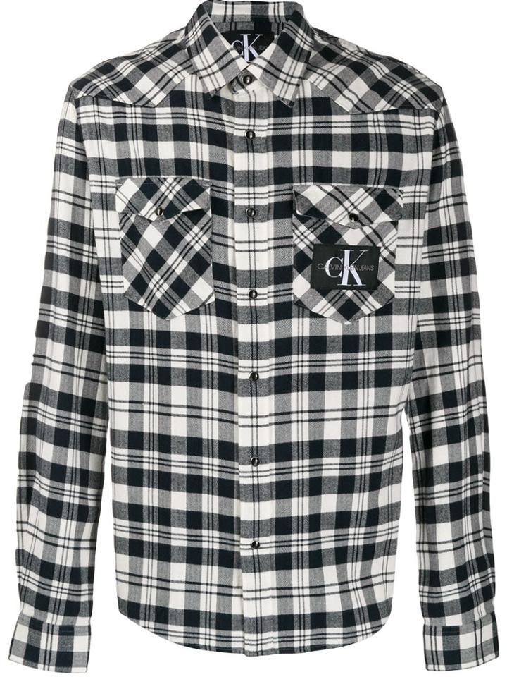 Calvin Klein Jeans Plaid Shirt - Black