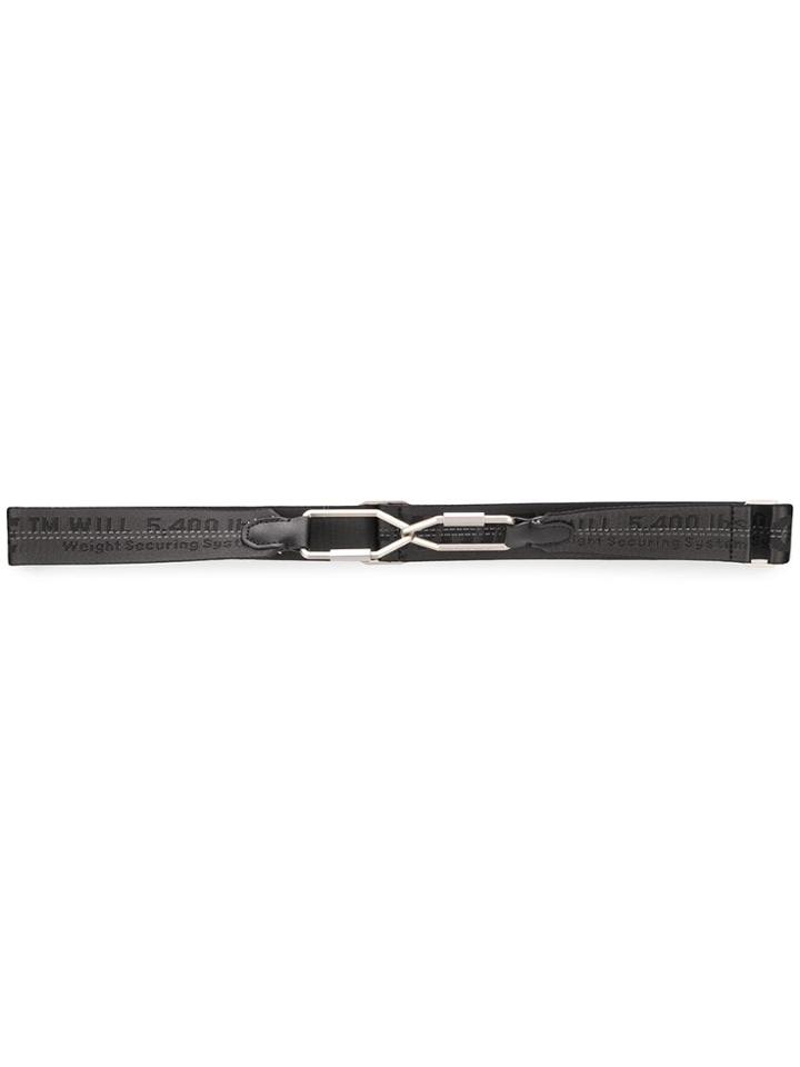 Off-white Metallic Clip Belt - Black