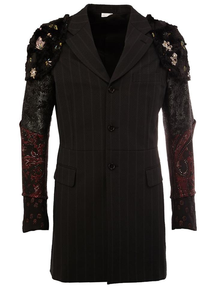 Comme Des Garçons Homme Plus Patchwork Sleeve Coat
