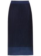 Mara Mac Midi Knit Skirt - Blue