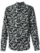 Amiri Sharks Printed Shirt - Black