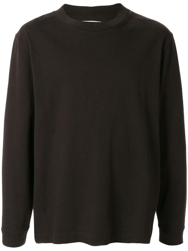 Margaret Howell Long Sleeved Jersey Top - Grey