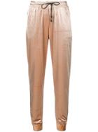 Pinko Metallic Look Jogging Bottoms - Neutrals