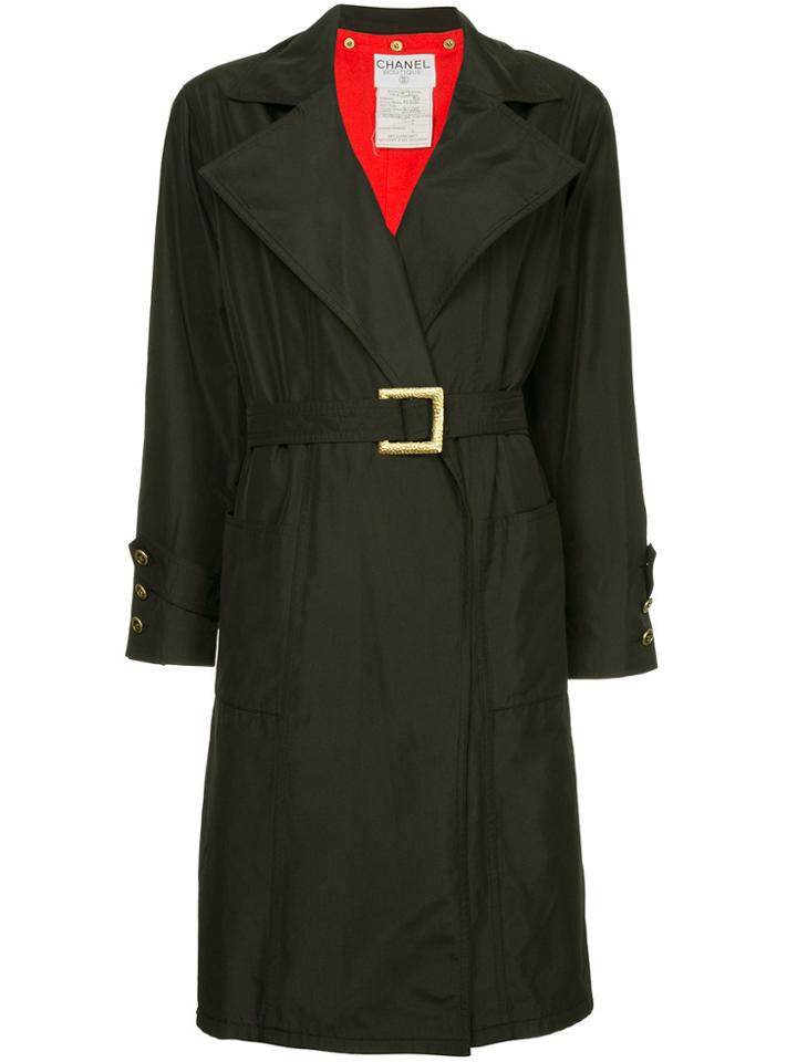 Chanel Vintage Chanel Trench Coat - Black