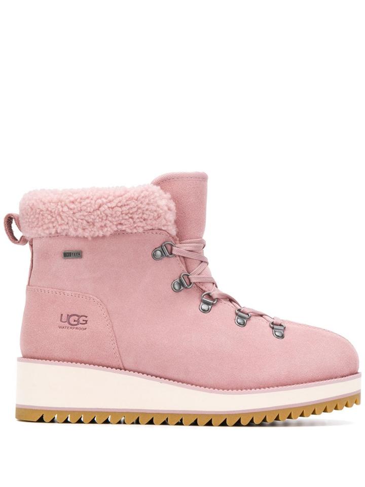 Ugg Australia Shearling Mountain Boots - Pink