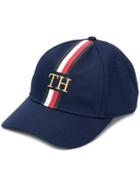 Tommy Hilfiger Stripe Detail Baseball Cap - Blue