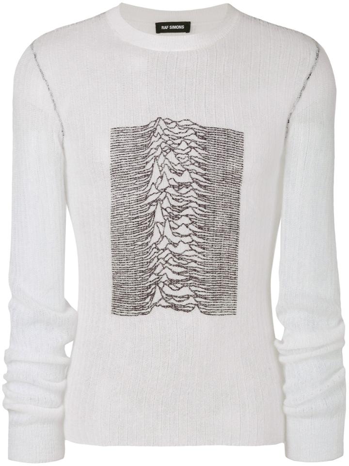 Raf Simons Joy Division Sweater - White