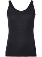 Vince Classic Fitted Tank Top - Blue