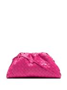 Bottega Veneta Mini Woven Clutch Bag - Pink