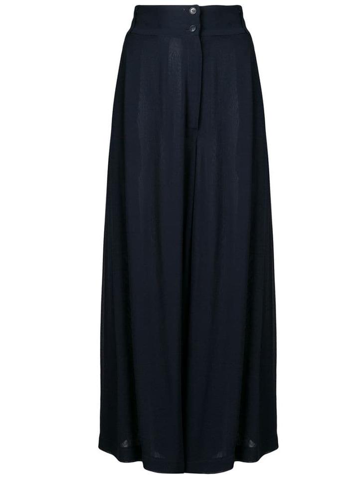 Dolce & Gabbana Pre-owned 1990's Wide-leg Trousers - Blue