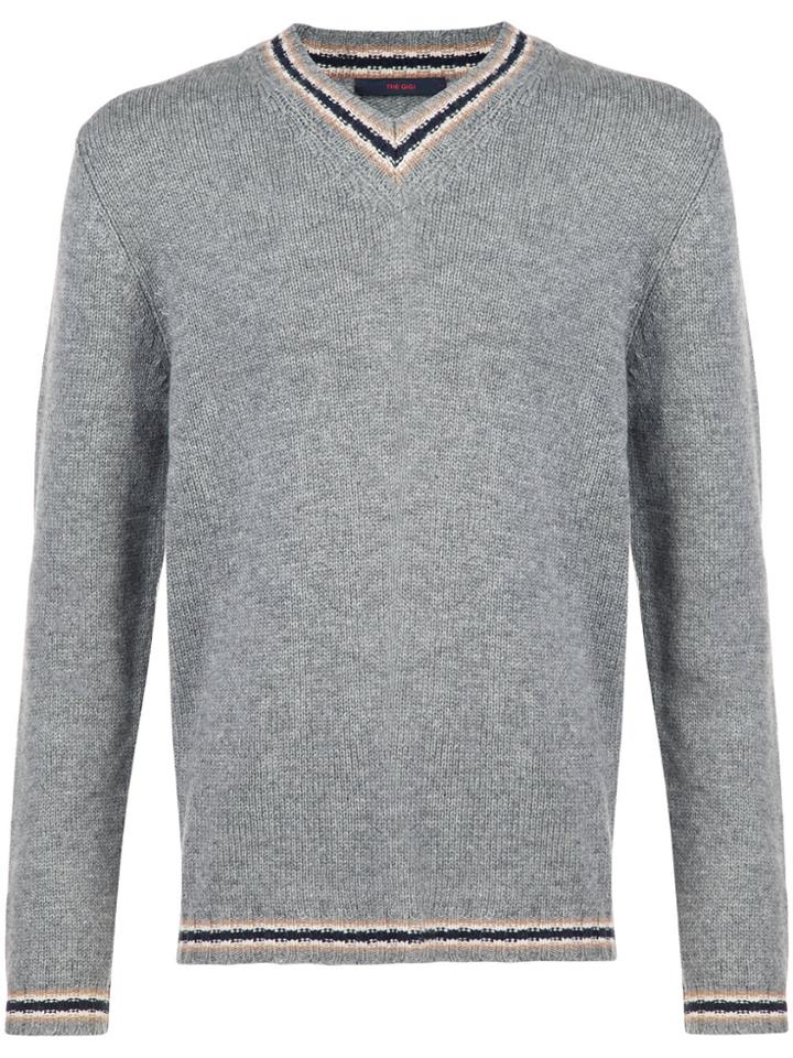The Gigi V-neck Jumper - Grey