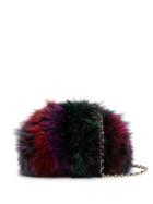 Liska Fur Crossbody Bag - Purple