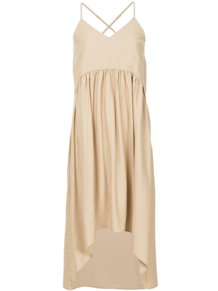Aeron Pleated Detail Dress - Nude & Neutrals