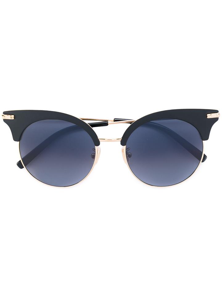 Boucheron - Cat Eye Sunglasses - Women - Acetate/metal - 52, Black, Acetate/metal