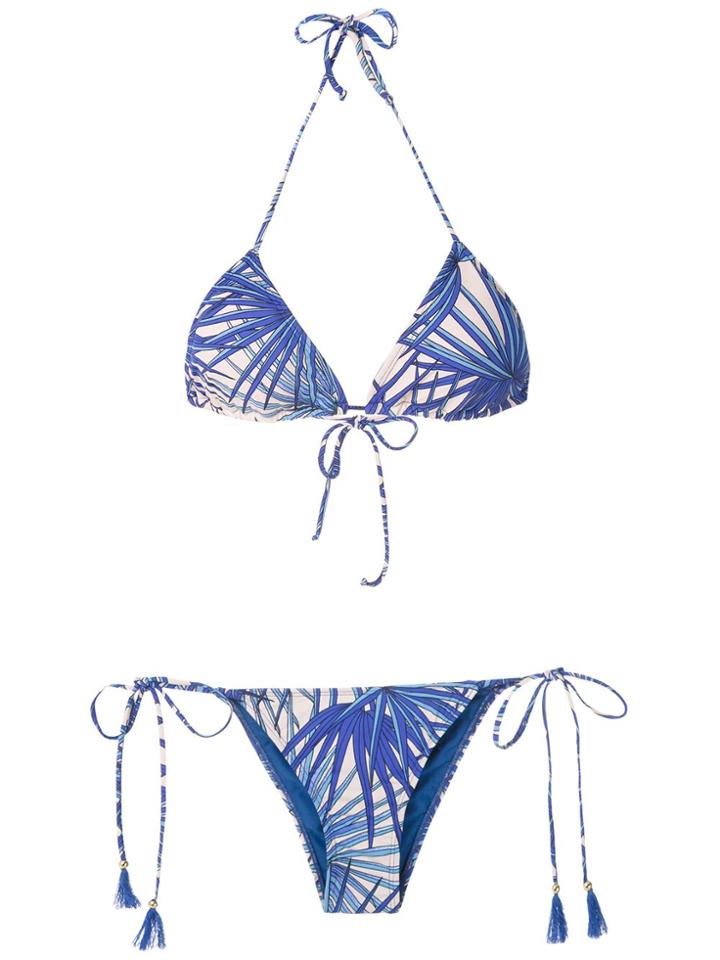 Brigitte Brigitte 14b29f Folhas Polyamide/spandex/elastane - Blue