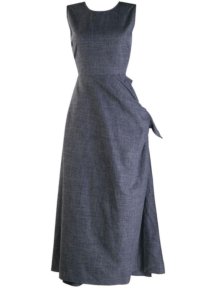 Ports 1961 Knot Detail Maxi Dress - Blue