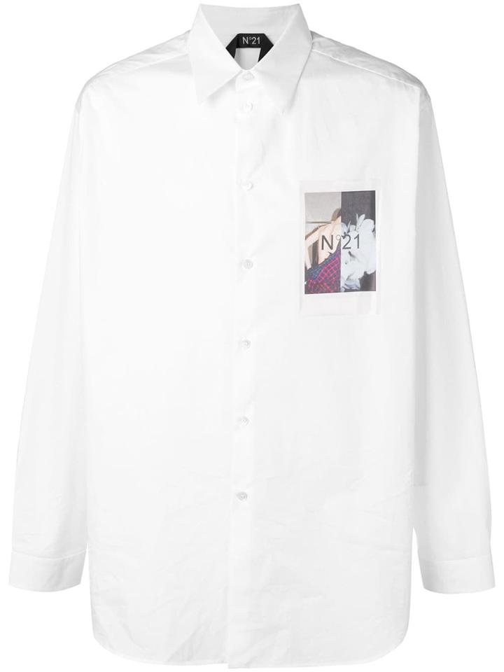 No21 Photographic Print Shirt - White