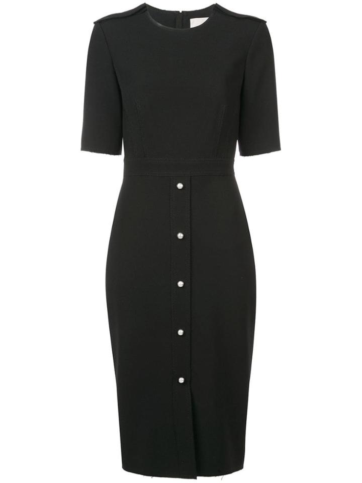 Jason Wu Collection Short Sleeved Midi Dress - Black
