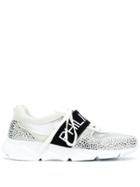 Philipp Plein Logo Embellished Sneakers - White