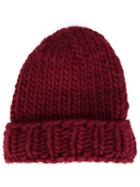 Christopher Raeburn Hand-knit Hat, Men's, Red, Wool