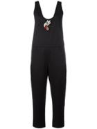 No21 Cherry Brooch Jumpsuit - Black