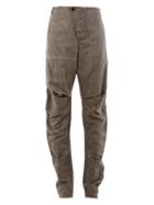 Lost & Found Ria Dunn Mid-waist Trousers, Men's, Size: Large, Grey, Linen/flax/cotton