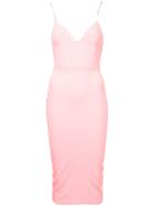 Alex Perry Midi Fitted Dress - Pink