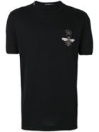 Dolce & Gabbana Crowned Bee Appliqué T-shirt - Black