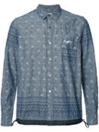 Sacai Long-sleeved Sweatshirt, Men's, Size: 2, Blue, Cotton