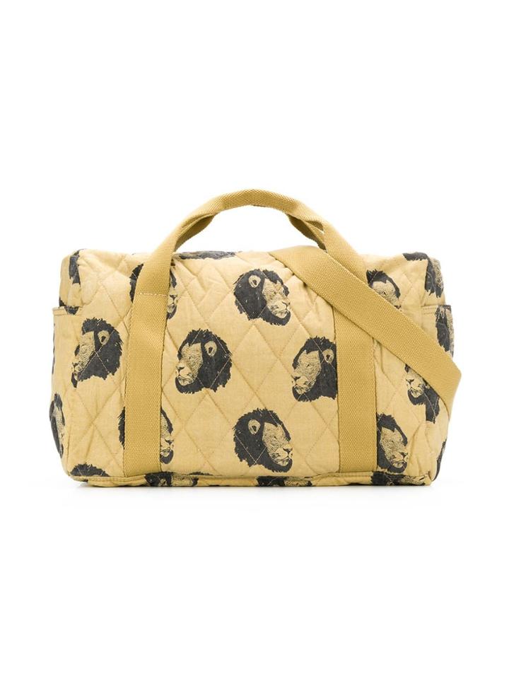 Moumout Lion Print Changing Bag - Neutrals